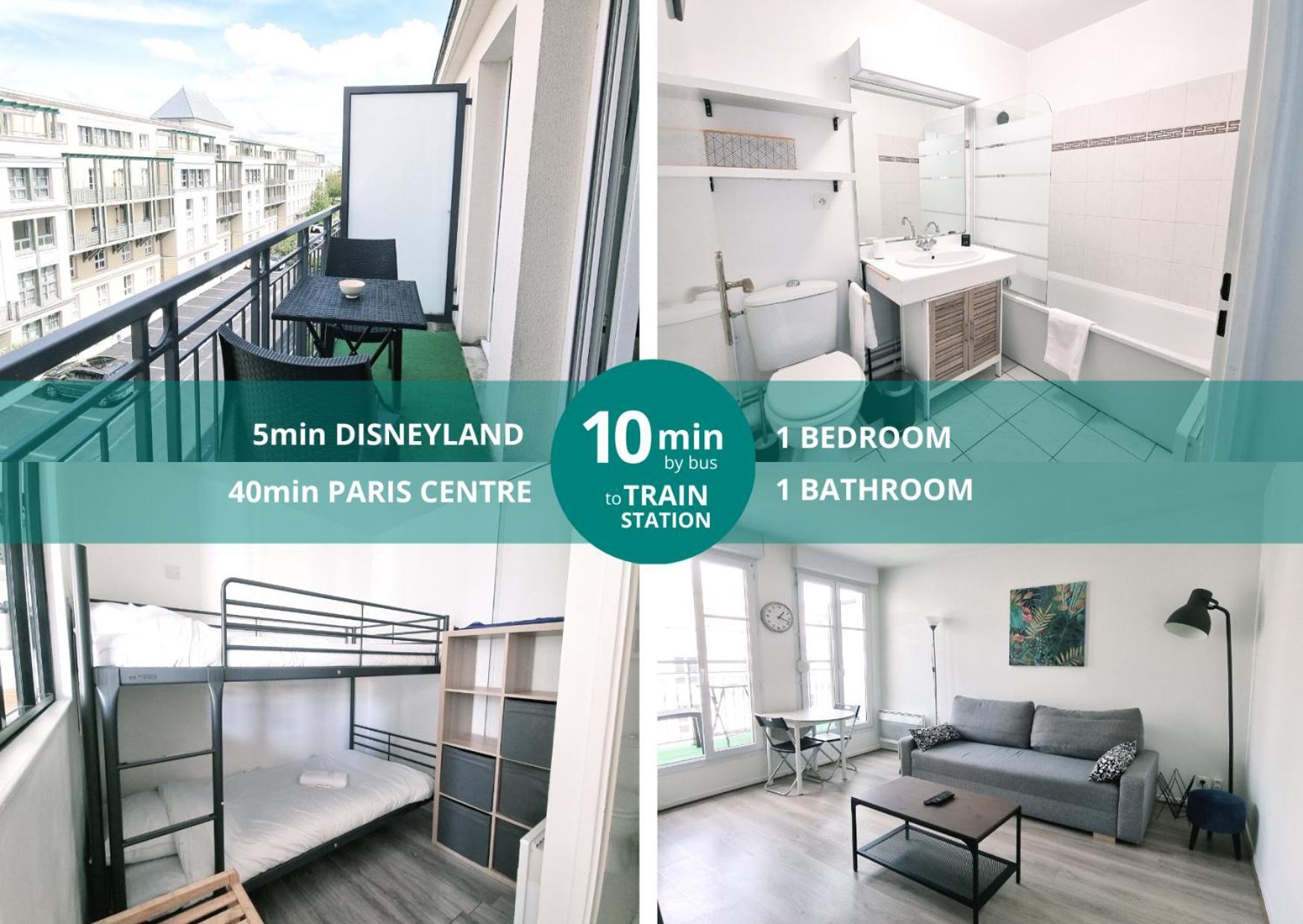 Appartement Disneyland 4 Personnes Serris Exterior foto